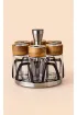 Arow Ellery Akasya Serisi Tr-6549 7li Baharat Seti 130 Ml - Ahşap