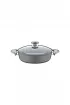 Oms Granit Basık Karnıyarık Tenceresi 34 cm - 3310 - Gri