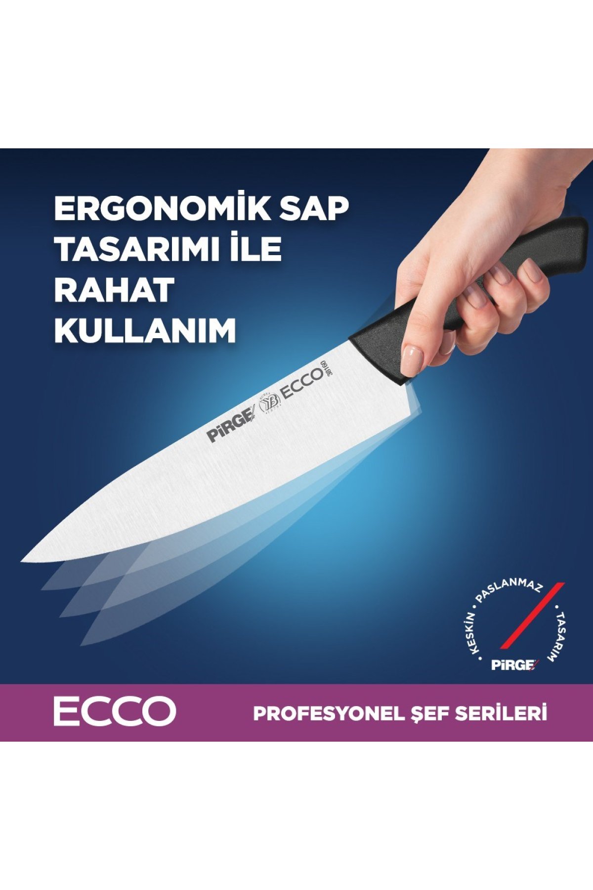 Pirge Ecco Çantalı 5'li Bıçak Seti