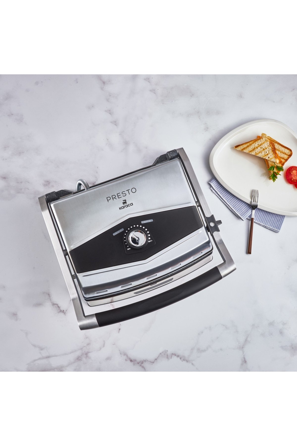 Karaca Presto 2001 Izgara ve Tost Makinesi Inox