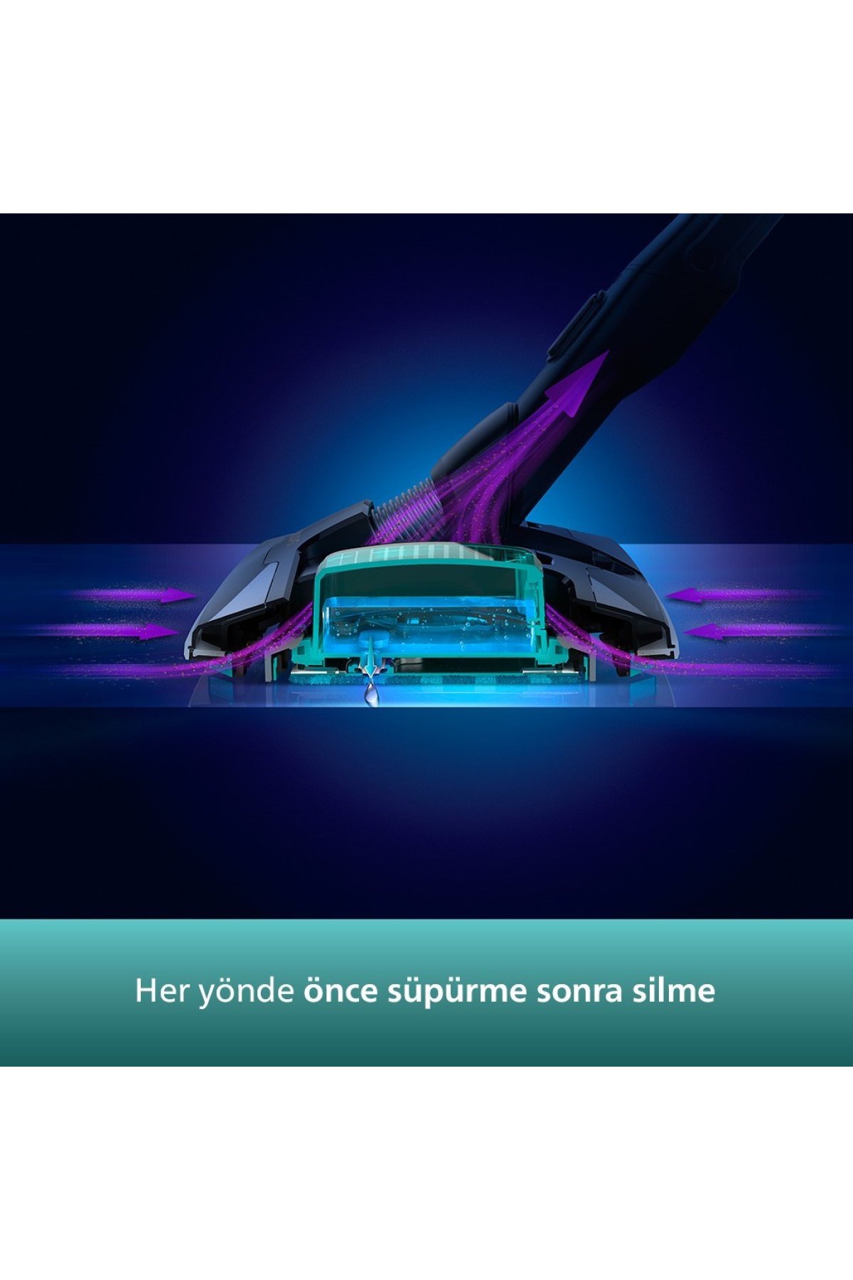 Philips xC8349/01 Aqua Plus Kablosuz Elektrikli Süpürge