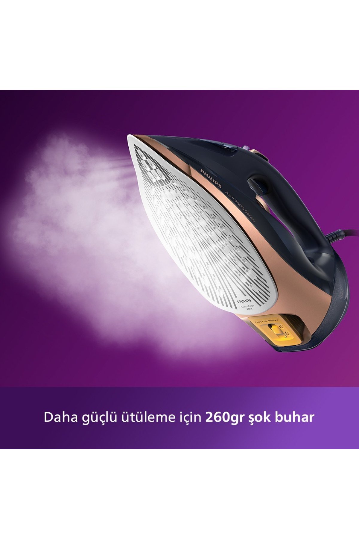 Philips DST7510/80 Azur Buharlı Ütü 7500 Serisi Siyah