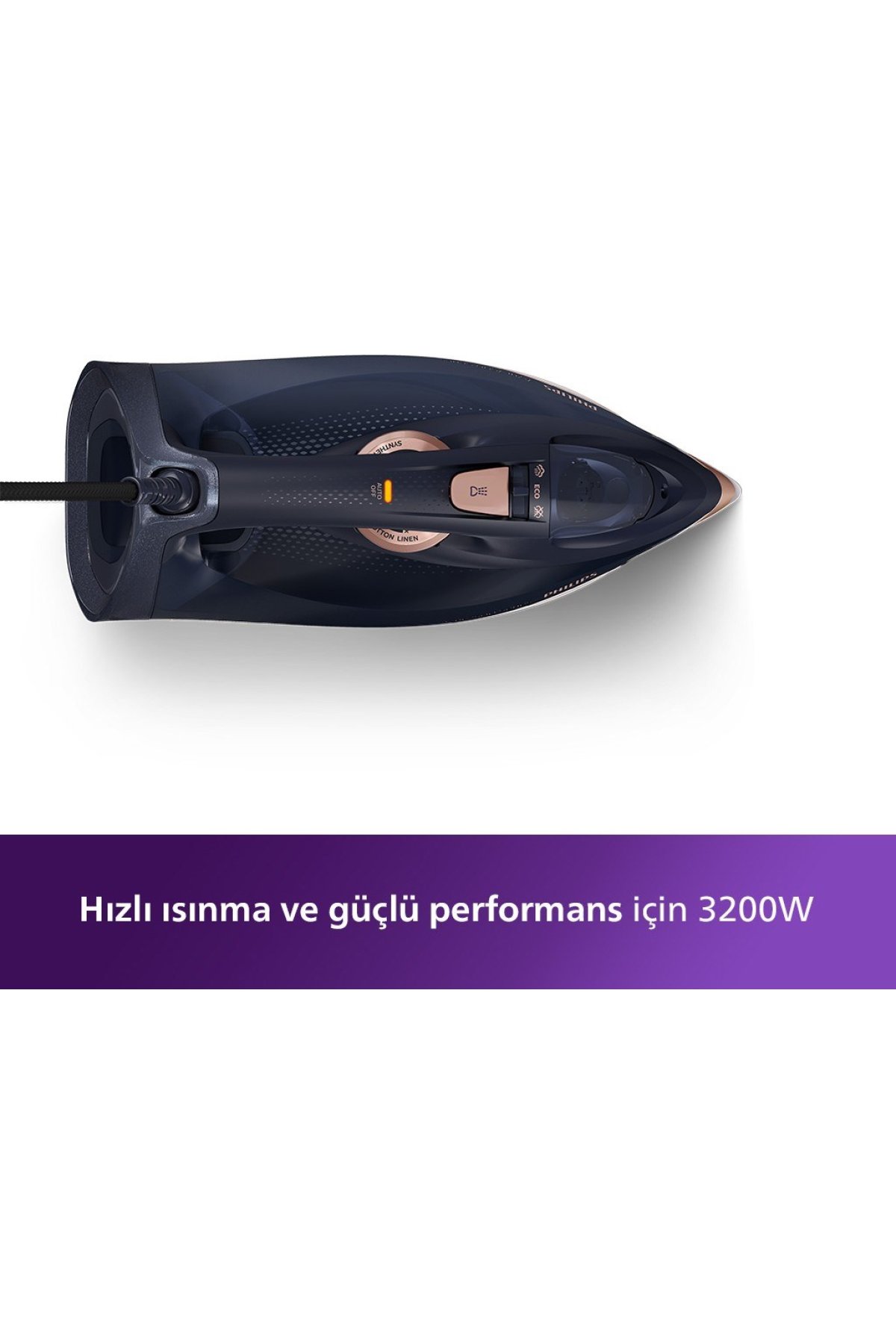 Philips DST7510/80 Azur Buharlı Ütü 7500 Serisi Siyah