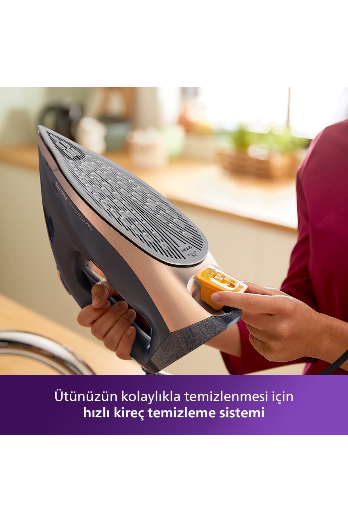 Philips DST7510/80 Azur Buharlı Ütü 7500 Serisi Siyah