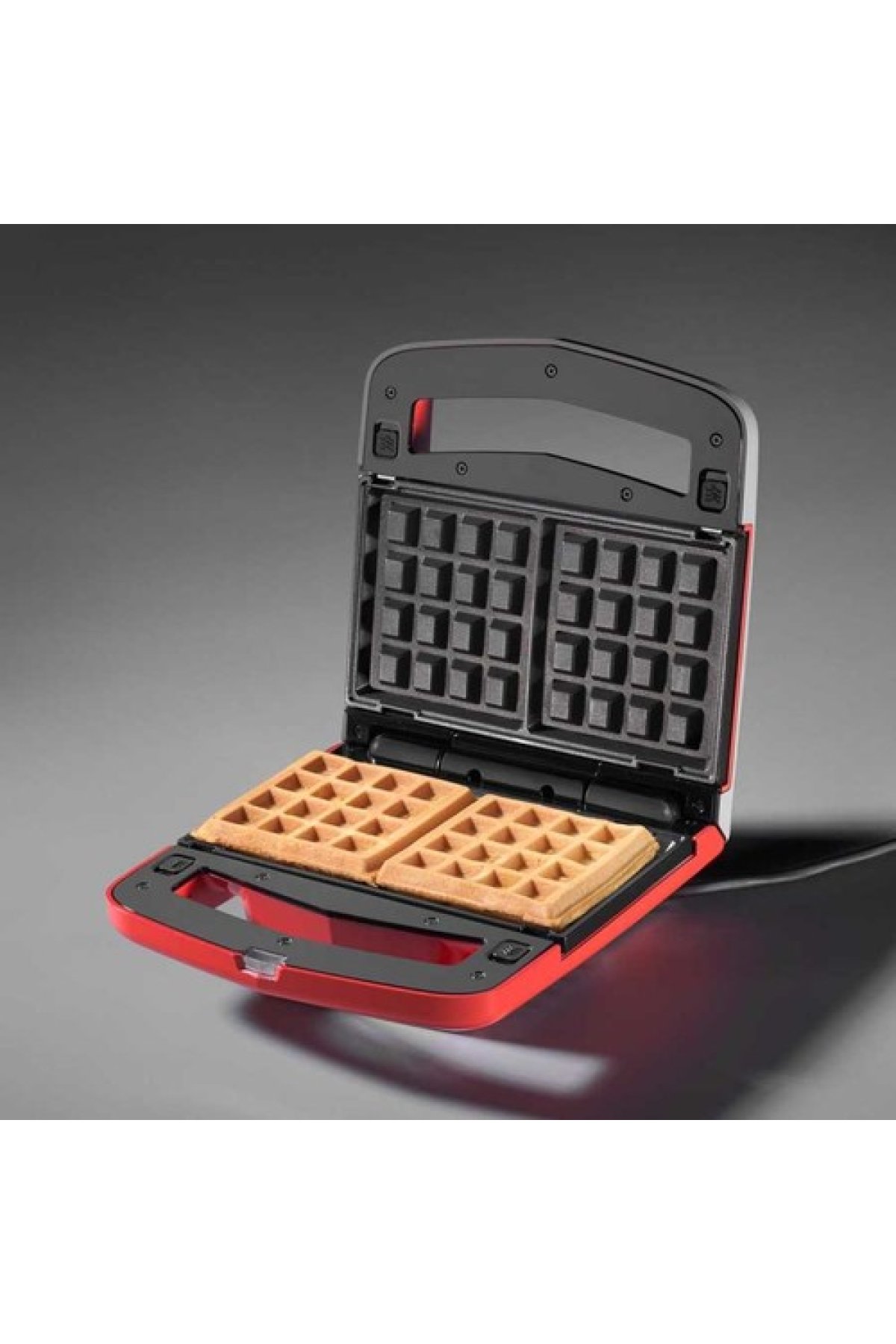 Korkmaz A309-02 Vertex 800 W Waffle ve Tost Makinesi Kırmızı