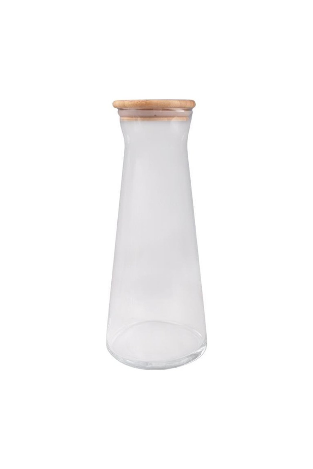 Bambu Kapaklı Lale Cam Karaf 1.2 Lt