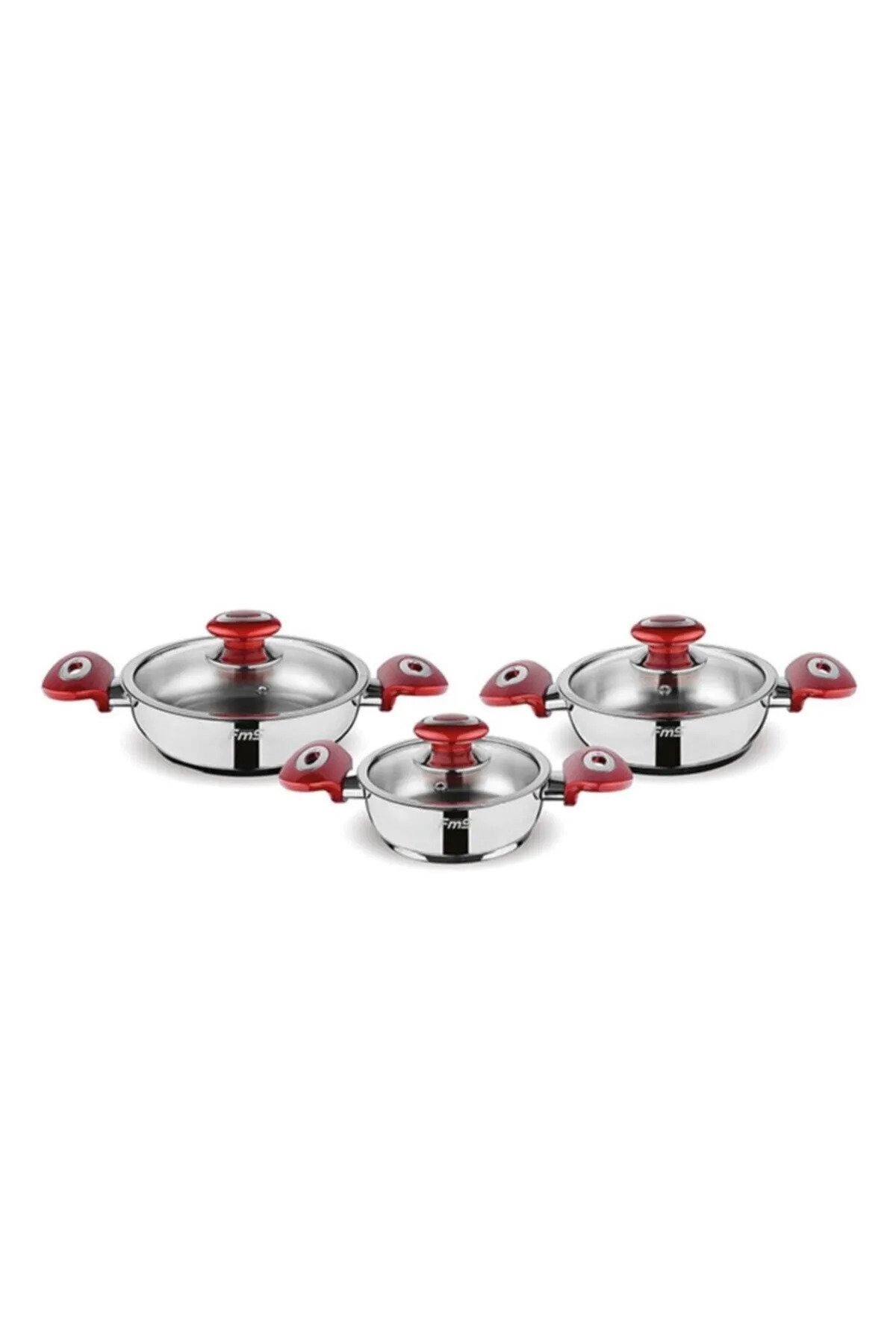 FMS Kırmızı Büyük Omlet Seti - 5004KRM