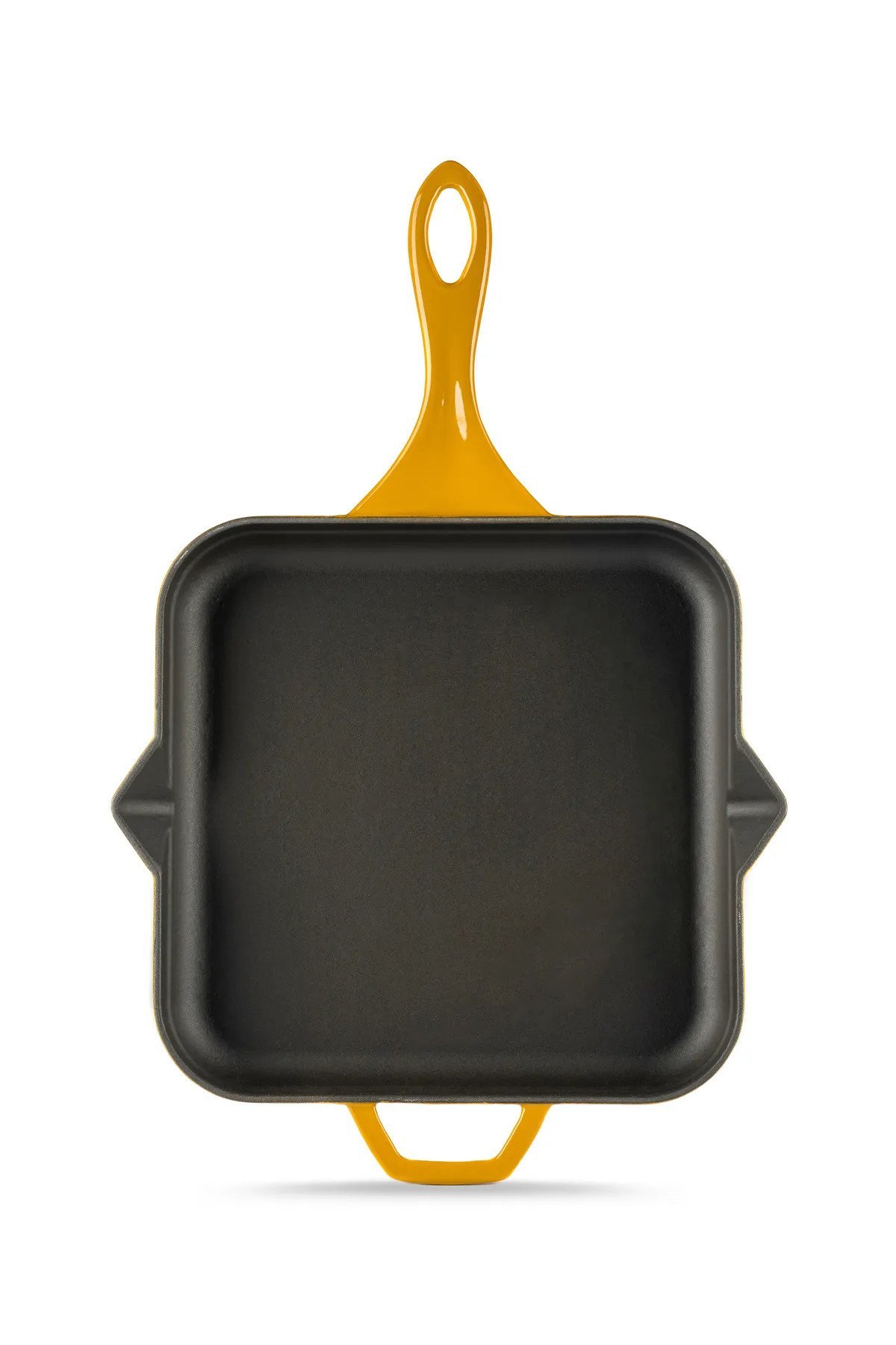 Hosse 28x28 cm Kare Çift Kulplu Döküm Kızartma Tava Sarı - HS K KTV 2828
