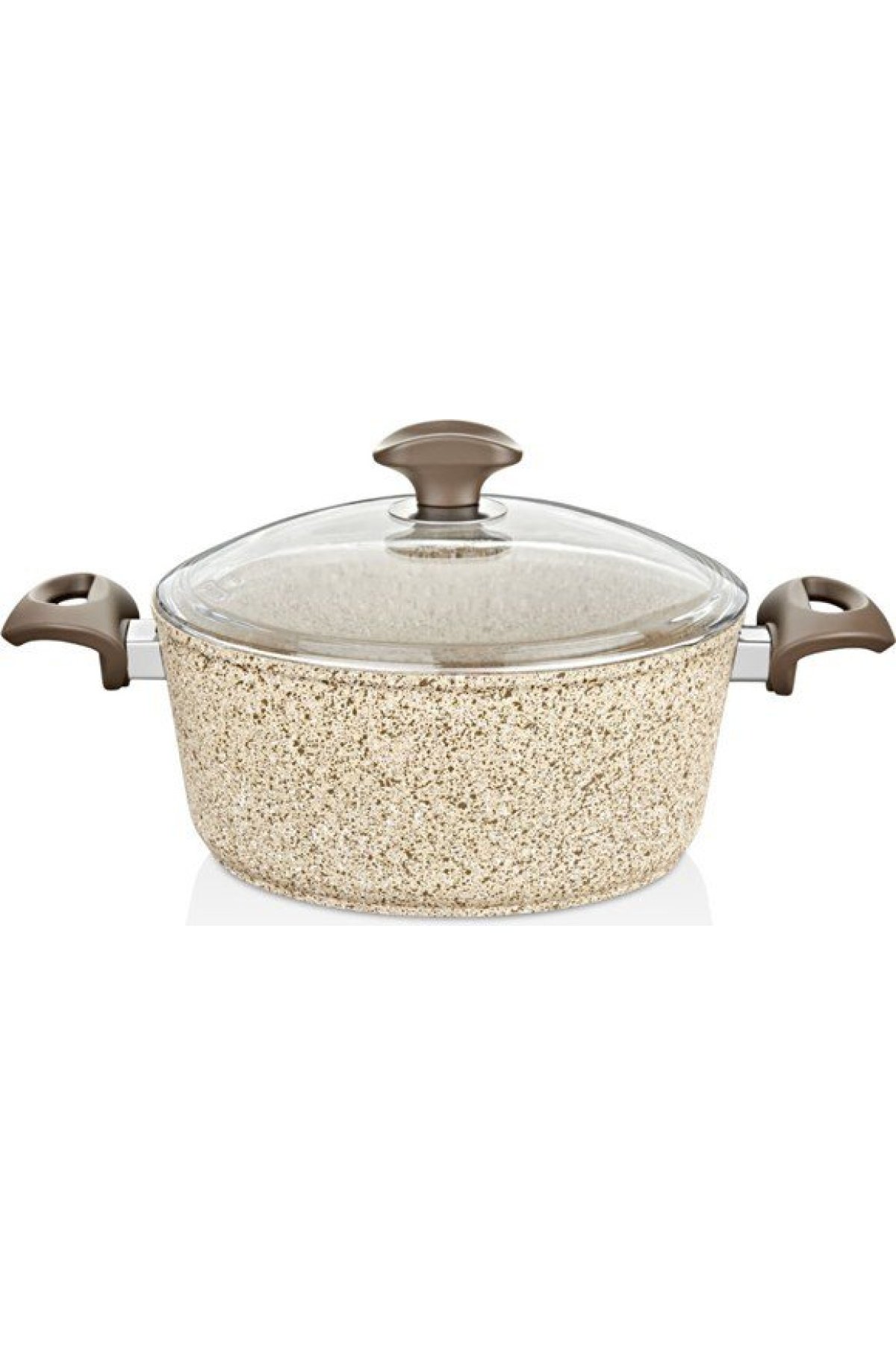 Falez Creamy Granit Derin Tencere