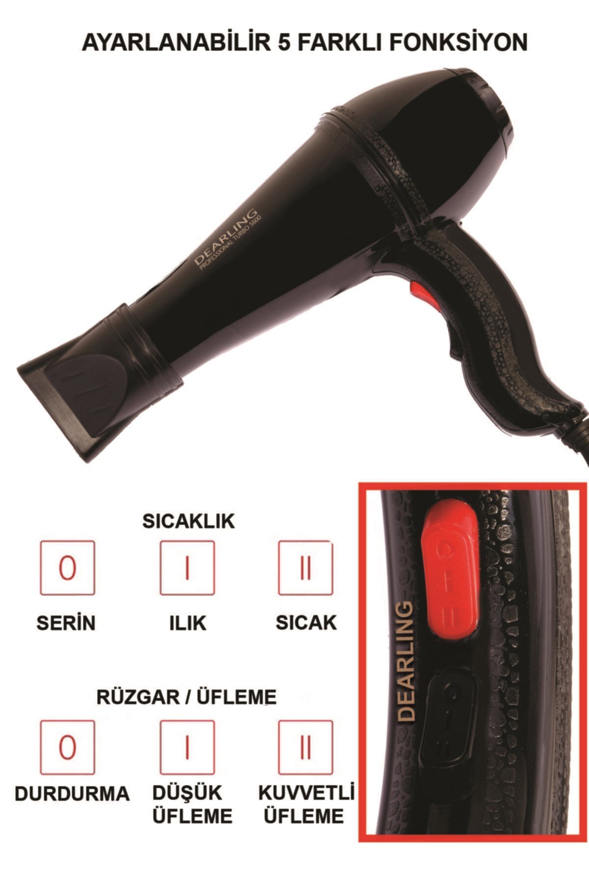 Dearling 2500w Saç Kurutma Makinası