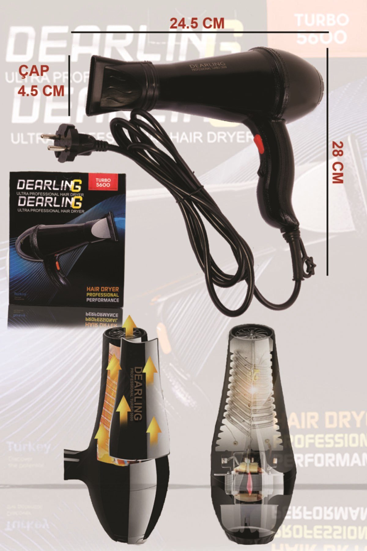 Dearling 2500w Saç Kurutma Makinası