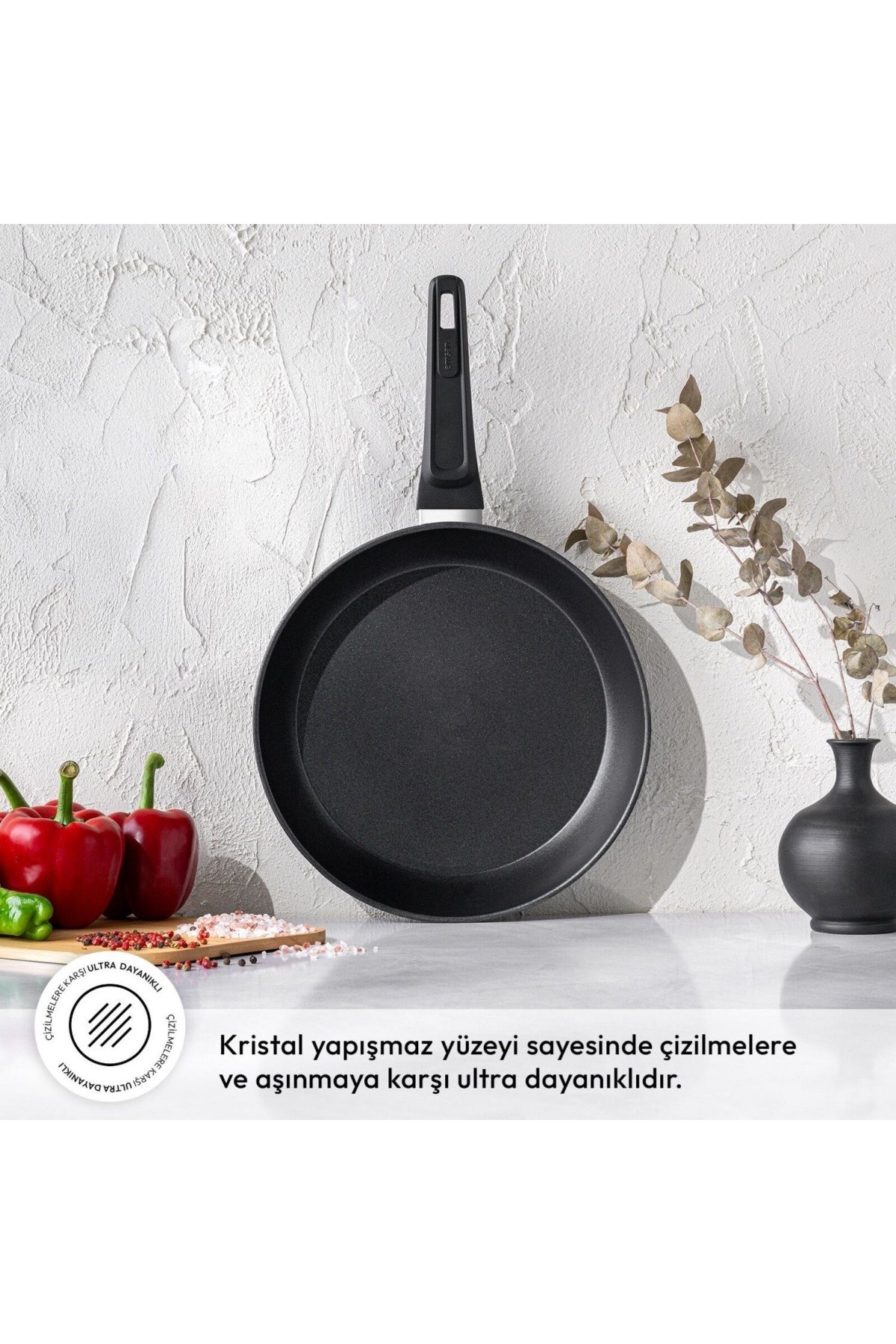 Emsan Diamente Exclusive 26cm Tava - Siyah
