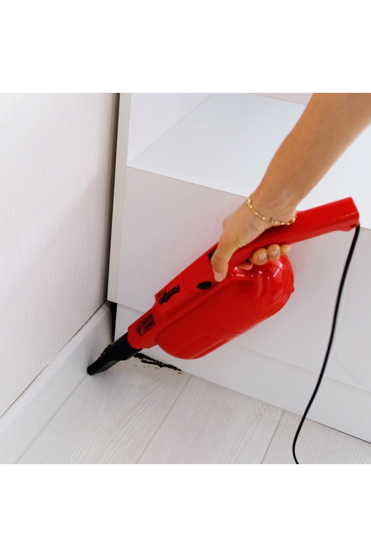Fantom PRATİC-S P-1200 500W Elektrikli Dikey Süpürge - Kırmızı