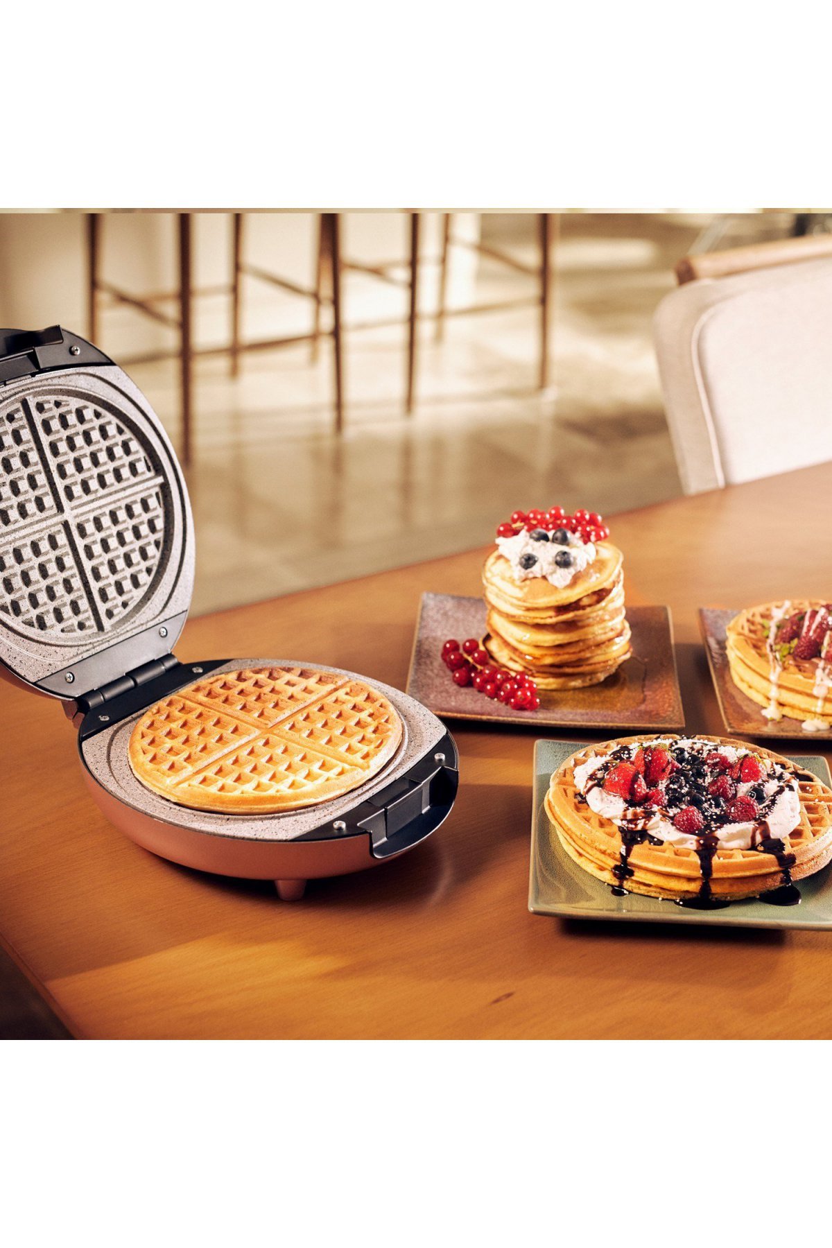 Karaca Funday Waffle Makinesi - Kırmızı