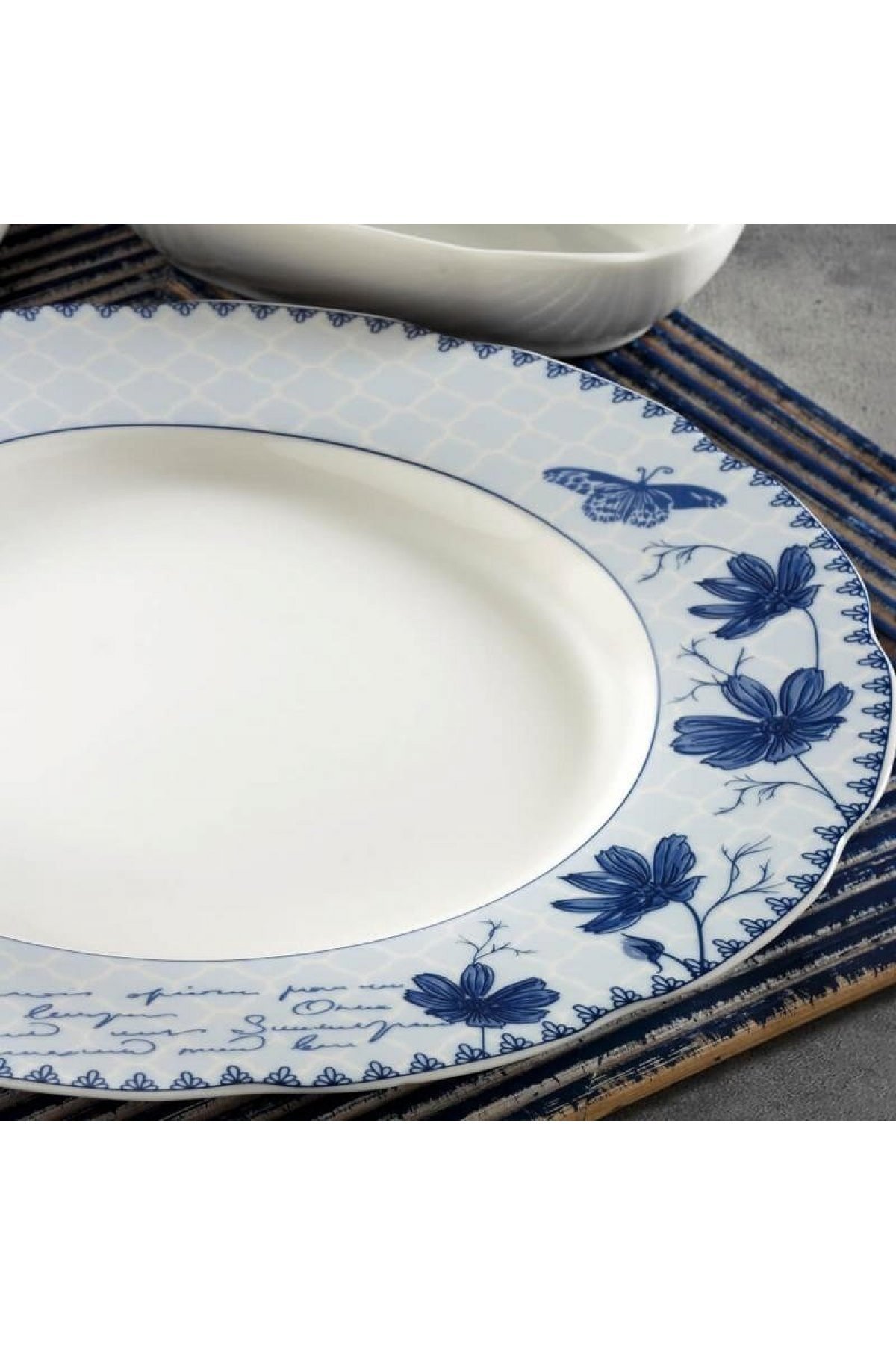 Kütahya Porselen Bone Olympos 30 Parça 9830 Desenli Yemek Takımı